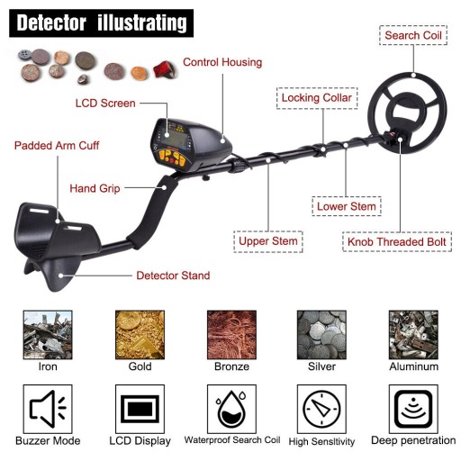 MD-3028 Pro металлоискатель Подземный металлоискатель Hochempfindlicher