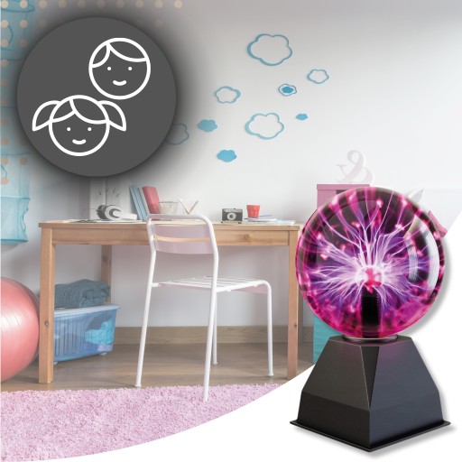 Детская настольная лампа Magic Desk Plasma Ball, большая В ПОДАРОК