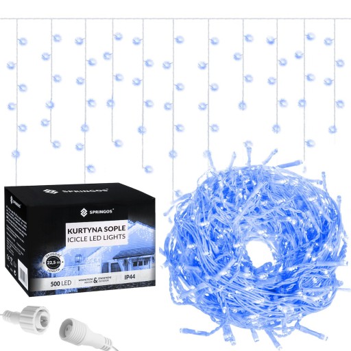 SOPLE 500LED НАРУЖНЫЕ ЛАМПЫ ТОЛЩИНОЙ 22,5М, ВСПЫШКА-ЗАНАВЕСКА, ГИРЛЯНДИЯ