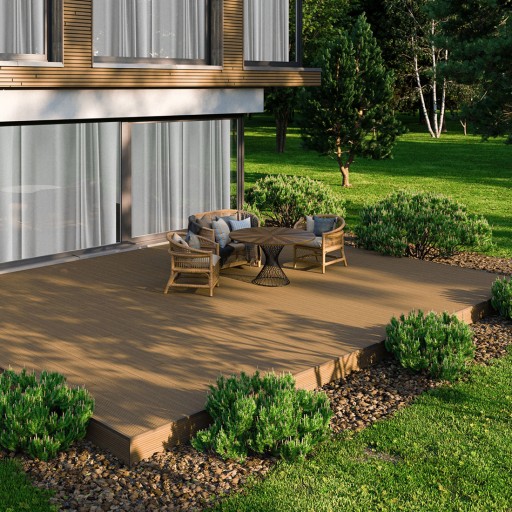Композитная плита Chestnut Bergdeck Wood, структура дерева 2400x150x25 BW0004