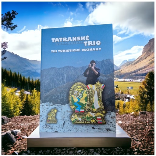 Книга «Татранское трио» Три туристических бейджа Польша Словакия