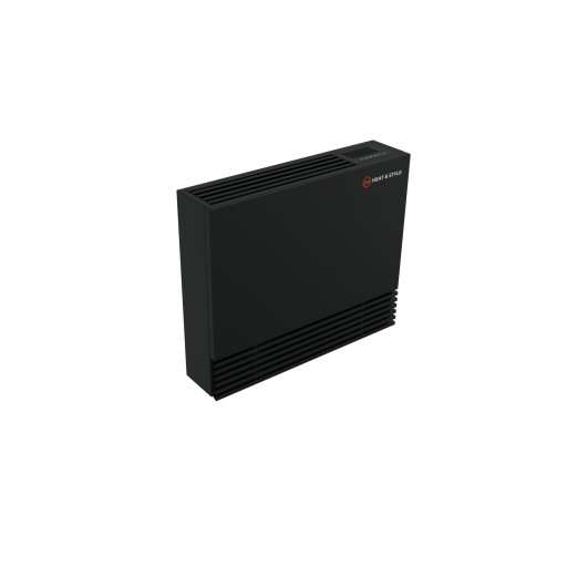Фанкойл напольный Aria 580x694 черный, правый, для теплового насоса