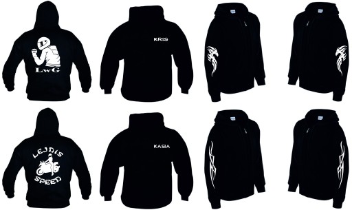 Bluza z kapturem Moto Różne wzory PROJEKT BMW
