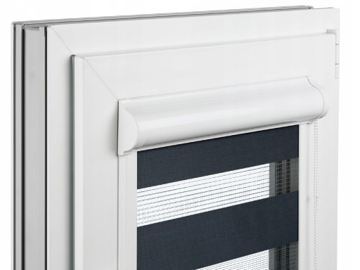 ROLETA Dzień Noc W KASECIE Z PROWADNICAMI 141x150 zebra