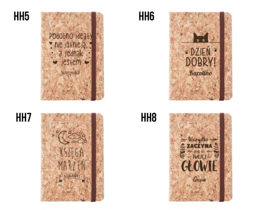 Notes pamiętnik ekologiczny personalizowany grawer