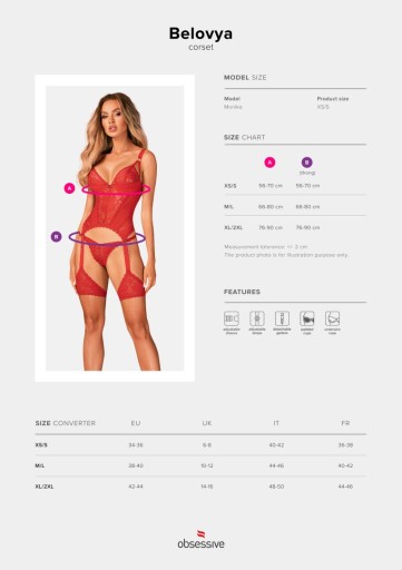 Корсет Belovya Red XL/XXL