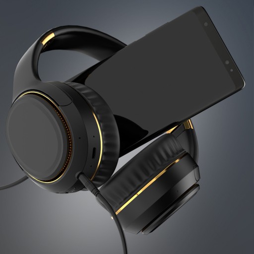 БЕСПРОВОДНЫЕ НАУШНИКИ BLUETOOTH НАКЛОННЫЙ МИКРОФОН Светодиодный индикатор RGB AUX