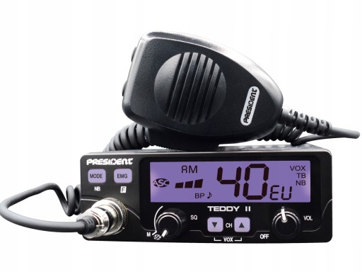 CB RADIO PRESIDENT TEDDY II 2 ПАЯНАЯ ВИЛКА ASC VOX 12 В ДЛЯ ШИНЫ TIRA X6Y