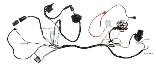 УСТАНОВОЧНЫЙ ЖГУТ QUAD ATV 110 125 В КОМПЛЕКТЕ