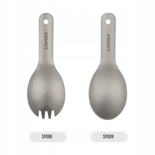 Lixada Титановый Spork с короткой ручкой Ultralight