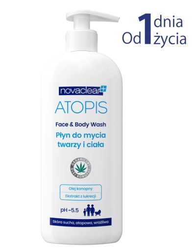 Atopis płyn do mycia twarzy i ciała 500 ml