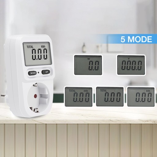 Power Meter Ваттметр Измеритель электрической мощности с подсветкой в ​​ваттметре