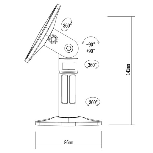 УСТАНОВКА КРЕПЛЕНИЙ ДИНАМИКОВ NeoMOUNTS SPEAKER-W100