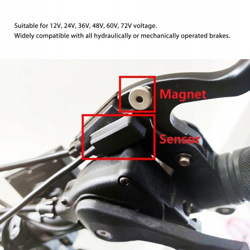 KABEL CZUJNIKA HAMULCA ELEKTRYCZNEGO ROWERU