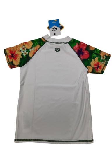 H993 ARENA RASH VEST ФУТБОЛКА ДЛЯ ПЛАВАНИЯ УФ, С КОРОТКИМ РУКАВОМ, ДЕТСКАЯ 140