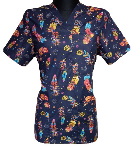 Bluza Medyczna WZORKI Fartuch MBS L
