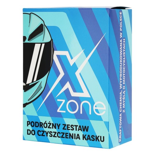 Дорожный набор для чистки шлема XZONE 60 мл: гель/спрей/микрофибра