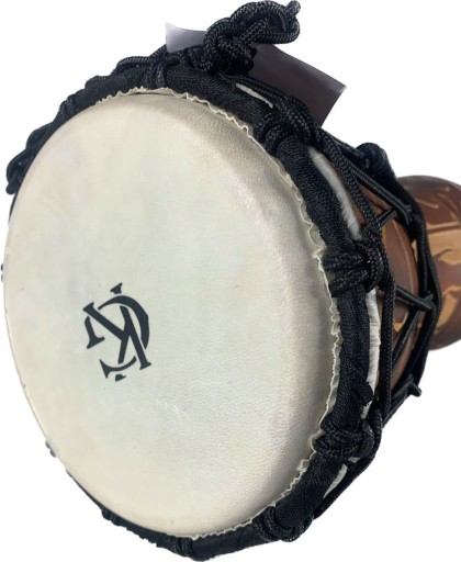 KG Djembe DJZC 30-B2 Elephant Dark Red Burn Текстура