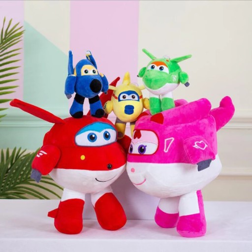 Плюшевые игрушки Super Wings Джетт Джером Донни Вертиго Мира Надзева