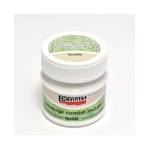 PENTART Werniks i Klej do Tkanin 2w1 50ml MOCNY!!