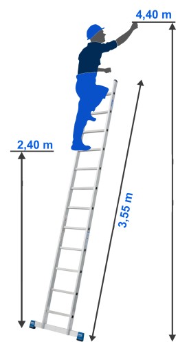 KRAUSE STABILO Drabina przystawna 1x12 133106