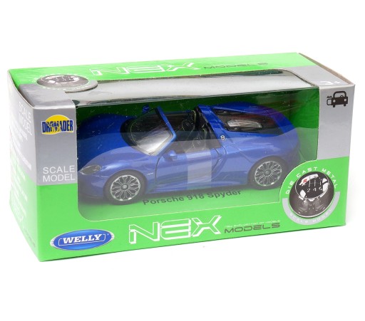 Металлическая модель Porsche 918 Spyder в масштабе 1 34 39 от WELLY Nex