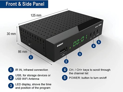 Tuner Dekoder DVB-T2 Edision EDISON PICCO T265
