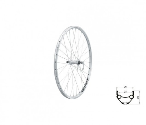 Переднее колесо KLS DRAFT V-brake F, 26