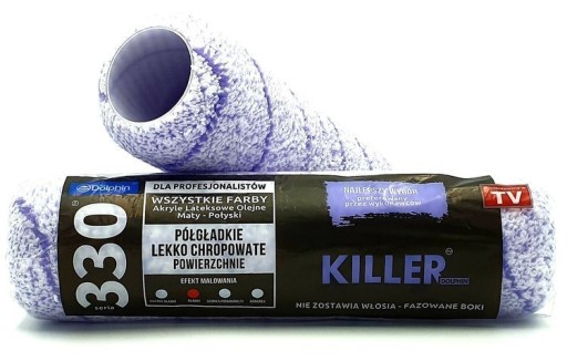 4x ВАЛИК KILLER 25 СМ, ПОДНОС ДЛЯ КРАСКИ С РУЧКОЙ 10 СМ