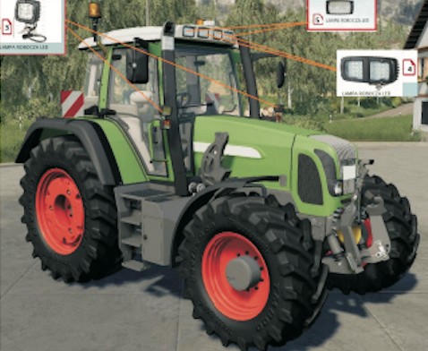 Светодиодный рабочий фонарь Fendt Massey Ferguson Case КАЧЕСТВО