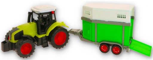 ZESTAW KOMBAJN TRAKTOR +PRZYCZEPA DLA ZWIERZĄT +BRONA TALERZOWA +PRZYCZEPA