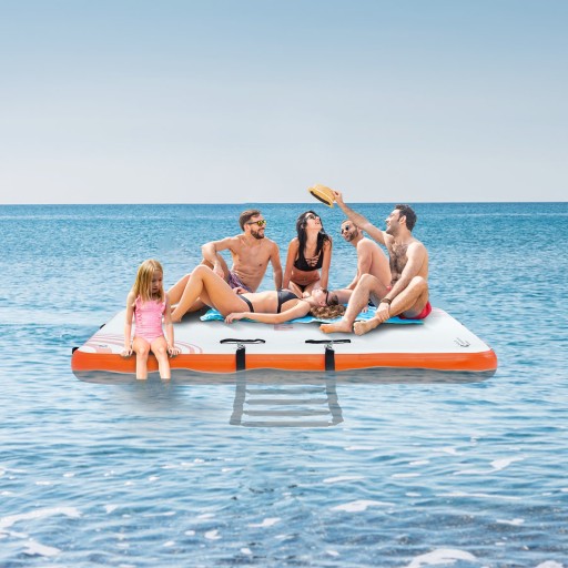Понтонный матрас, плавучая водная платформа, 2,43 х 1,52 м.