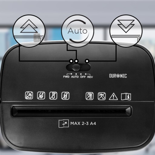 Duronic PS285 Mała niszczarka do papieru nablatowa