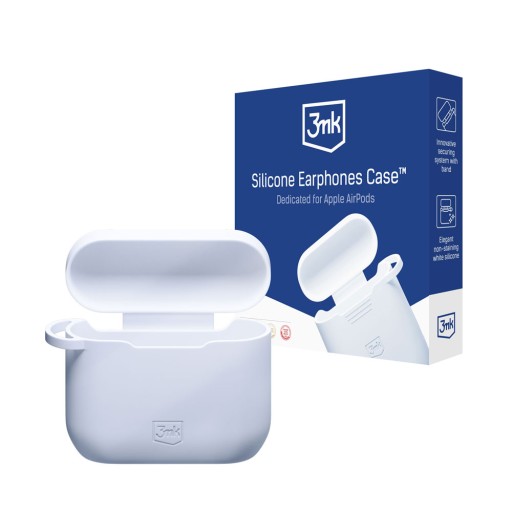 Белый чехол для наушников AirPods 3-го поколения 3mk.