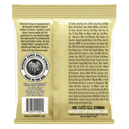 Ernie Ball Earthwood 80/20 Bronze, струны 13–56 (2002 г.)