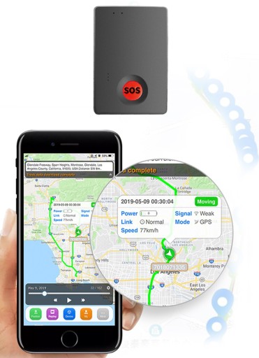 МИНИ-GPS-ЛОКАЛАЙЗЕР-ТРЕКЕР SINOTRACK ST904 ОШИБКА SOS, 15 ДНЕЙ, 1200 мАч, ПРИЛОЖЕНИЕ