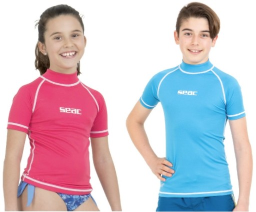 УФ-рашгард SEAC T-SUN Футболка с короткими рукавами, детская 5-6 лет