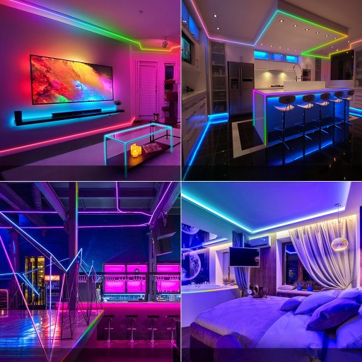 RGB СВЕТОДИОДНАЯ СВЕТИЛЬНАЯ ЛЕНТА ГИБКАЯ ЛЕНТА ОСВЕЩЕНИЕ ЭСТЕТИЧЕСКОЕ ОТДЕЛЕНИЕ ПОМЕЩЕНИЯ СВЕТ LIN