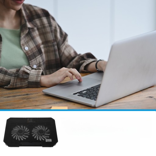 PODSTAWA CHŁODZĄCA DO LAPTOPA WENTYLATOR STOJAK DO GIER CHŁODNICA WYCISZONA