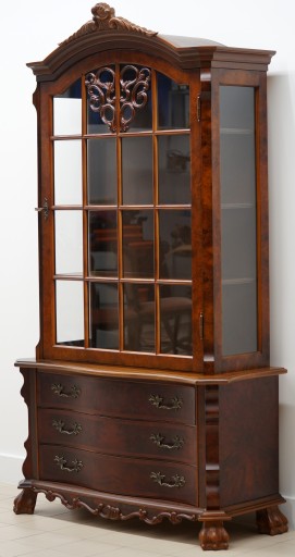 BAROQUE WALNUT буфет-витрина h198x112x45см