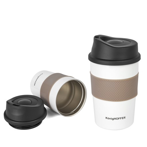 Белый THERMAL MUG Термос для кофе с носиком Elliot 330мл