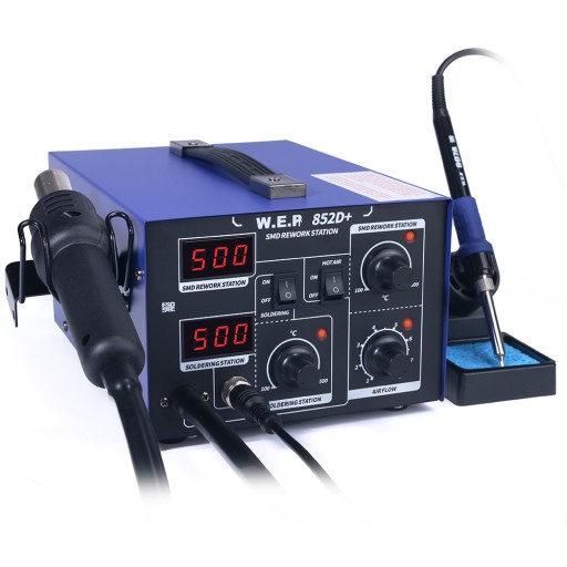 Паяльная станция WEP 852D+ + НАКОНЕЧНИКИ ДЛЯ ОЛОВНОЙ ПАСТЫ