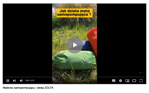MATERAC DWUOSOBOWY SAMOPOMPUJĄCY TURYSTYCZNY MATA