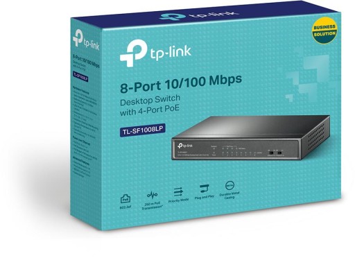 Коммутатор TP-LINK SF1008LP 8xFE (4xPoE)