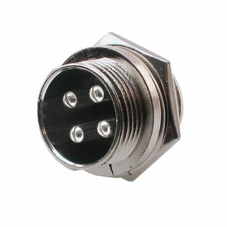 KOMPLET WTYK GNIAZDO miniMIC GX16 NC/CB 4 PIN C091 ZŁĄCZE PRZEMYSŁOWE