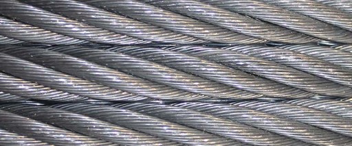 Lina stalowa z hakiem obrotowym - 13mm x 80m