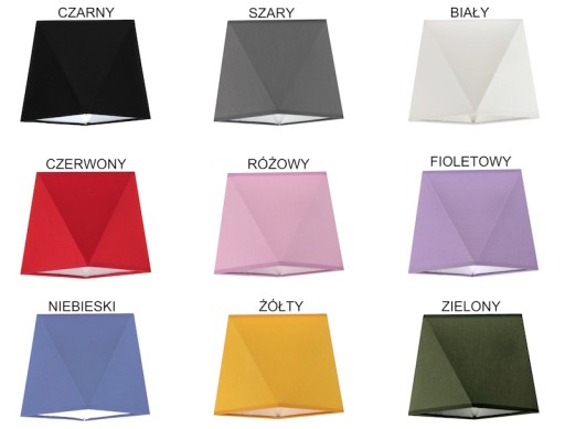 KINKIET PLAFON ŚCIENNY LAMPA ABAŻUR DIAMENT LED