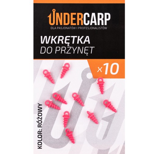 WKRĘTKA DO PRZYNĘT PLASTIKOWA UNDERCARP RÓŻOWA