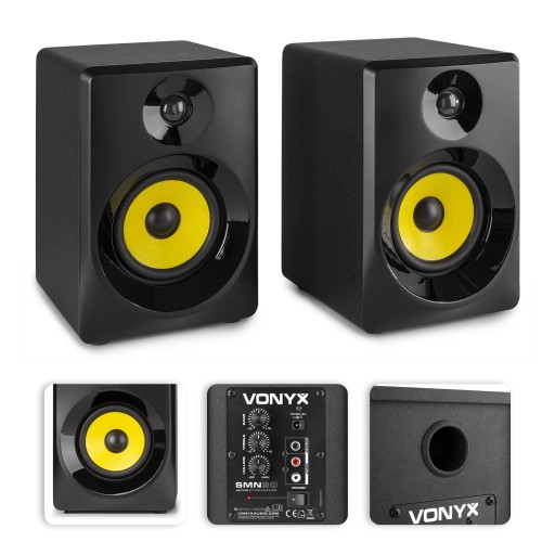 ACTIVE STUDIO МОНИТОРЫ 2 ШТ. 60 Вт VONYX ЧЕРНЫЕ