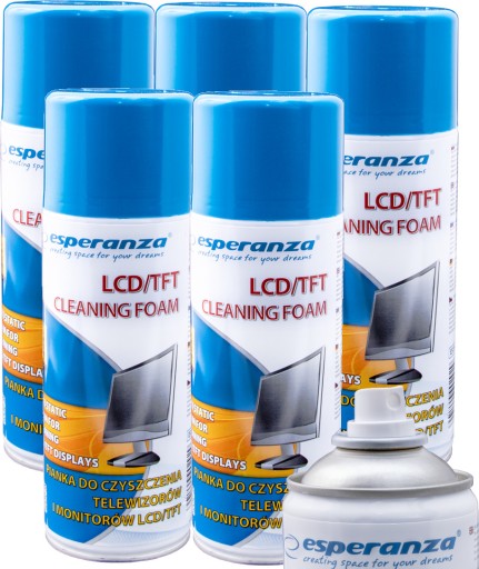ЖИДКАЯ ПЕНА ДЛЯ ЧИСТКИ LCD, LED, OLED, TFT МОНИТОРОВ 400 МЛ x5